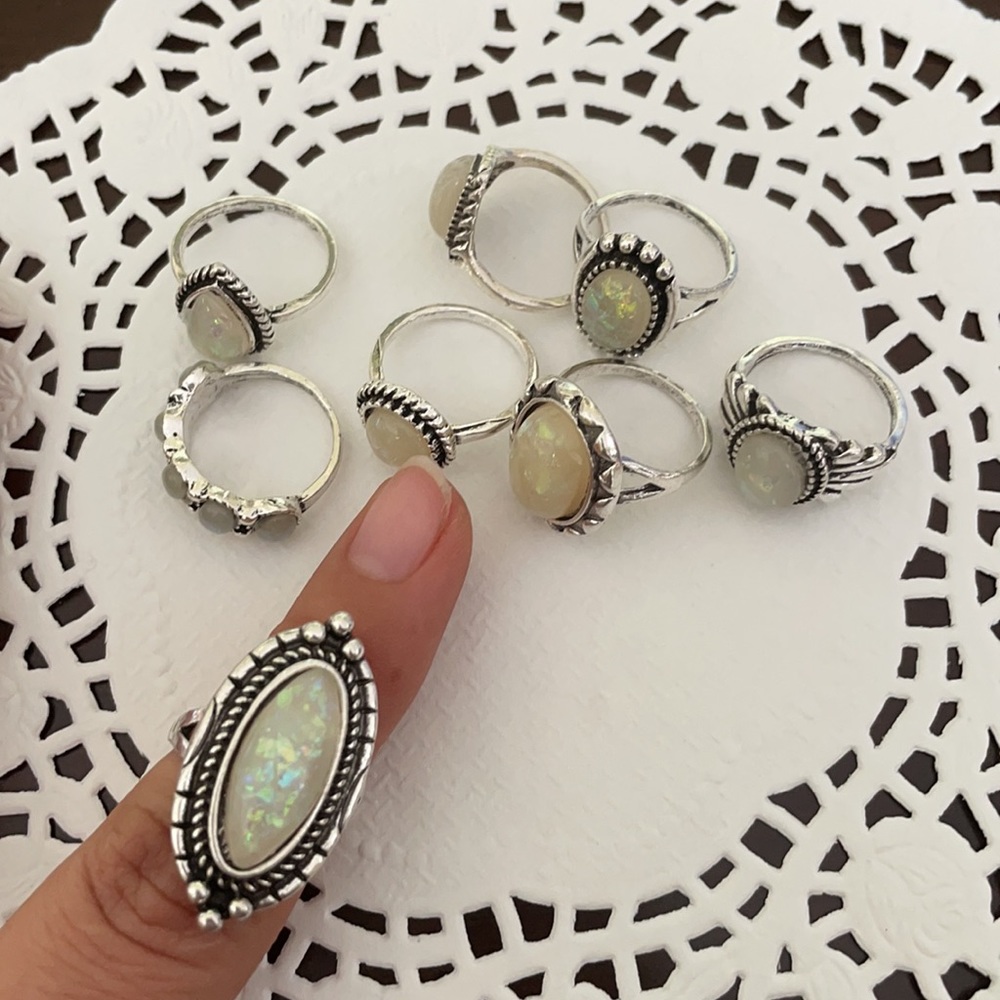 8pc Ring Set - Picture 2 of 5